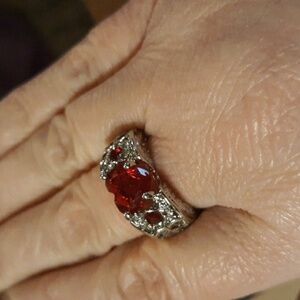 Red ❤ stoned ring